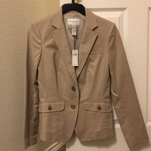 Banana Republic Factory Tan Blazer 4 NWT
